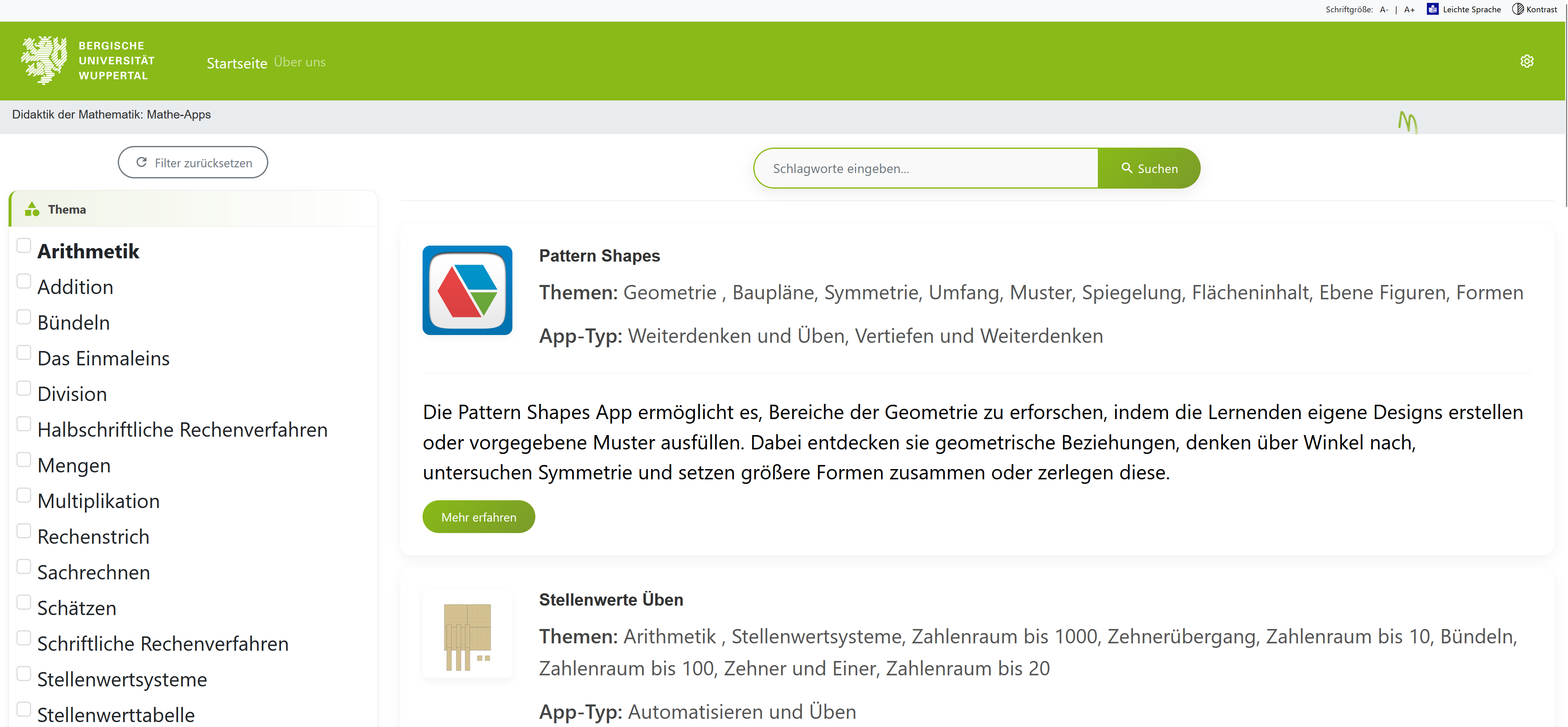 App-Datenbank